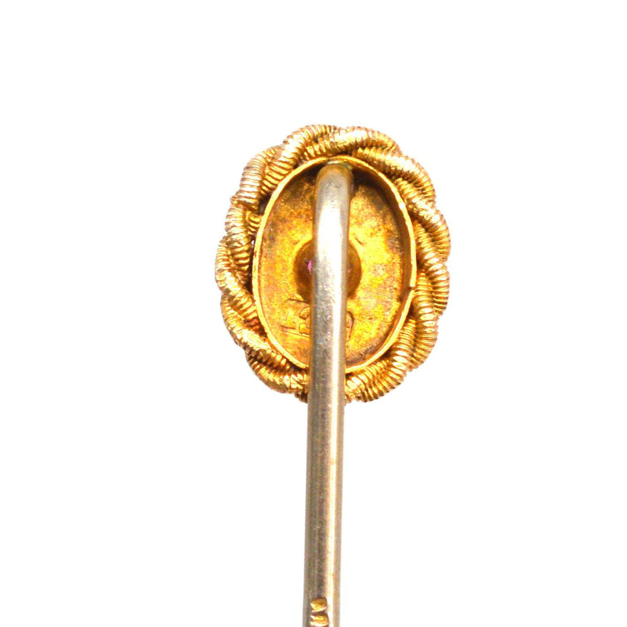 Victorian 9ct Gold Ruby Tie Pin