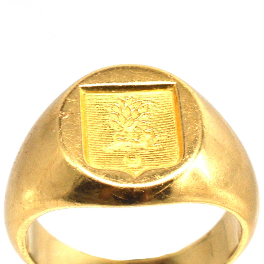 Antique French 18ct Gold Signet Ring | Parkin and Gerrish | Antique & Vintage Jewellery