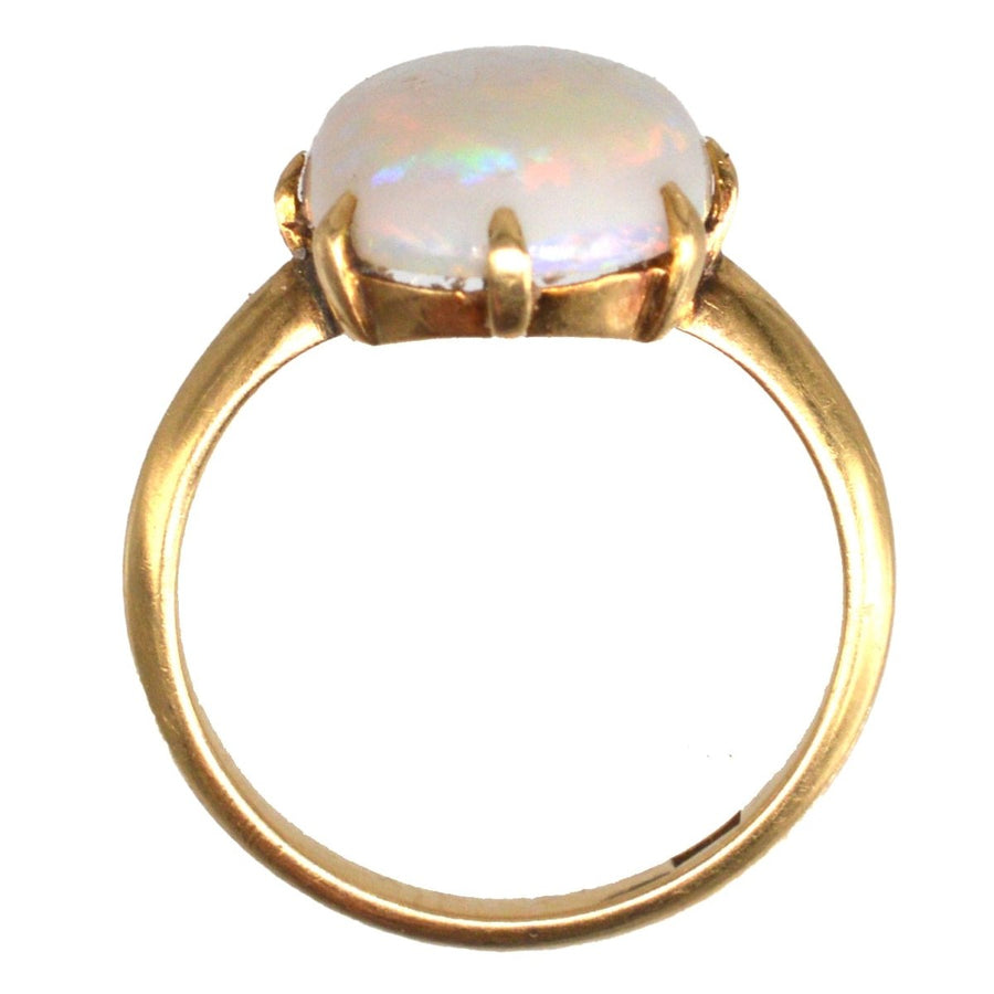 Art Deco 18ct Gold Opal Ring | Parkin and Gerrish | Antique & Vintage Jewellery