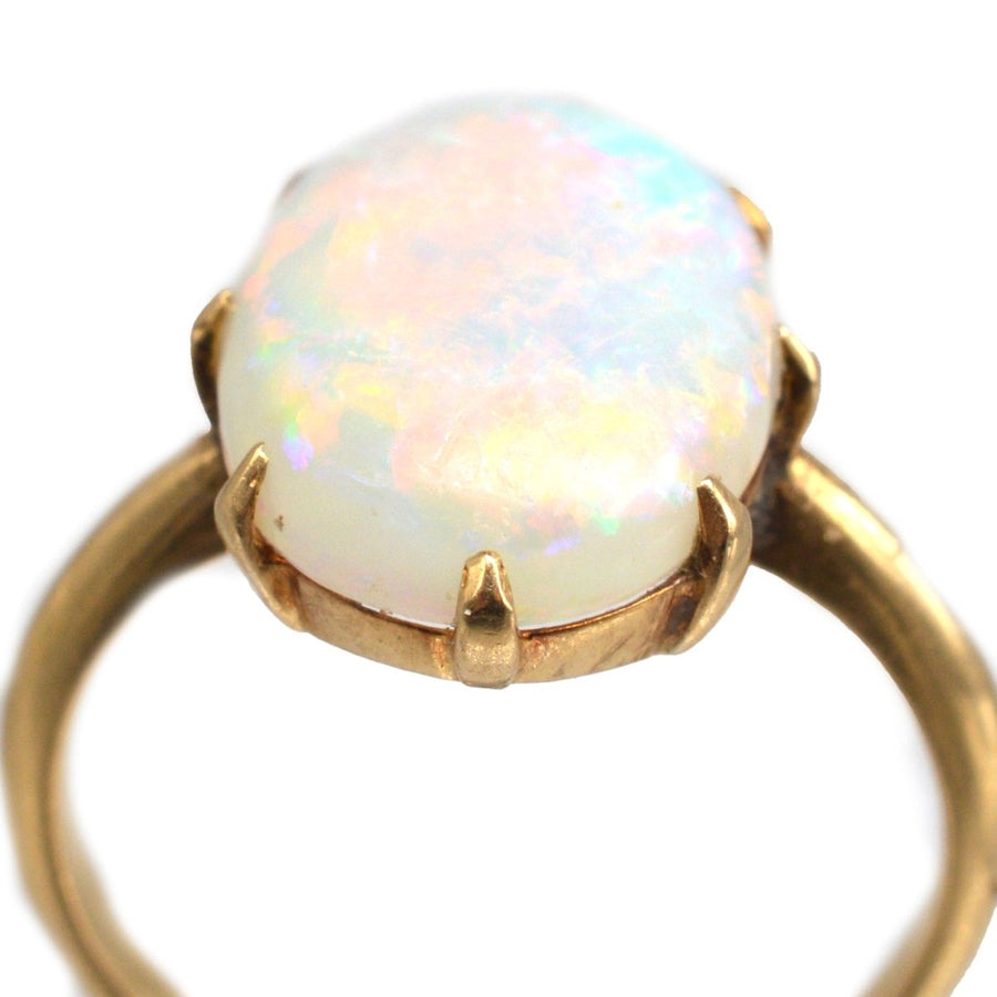 Art Deco 18ct Gold Opal Ring | Parkin and Gerrish | Antique & Vintage Jewellery