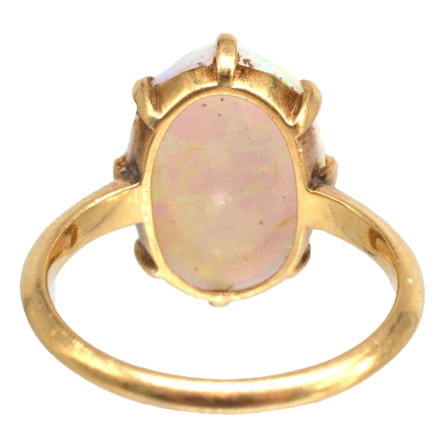 Art Deco 18ct Gold Opal Ring | Parkin and Gerrish | Antique & Vintage Jewellery
