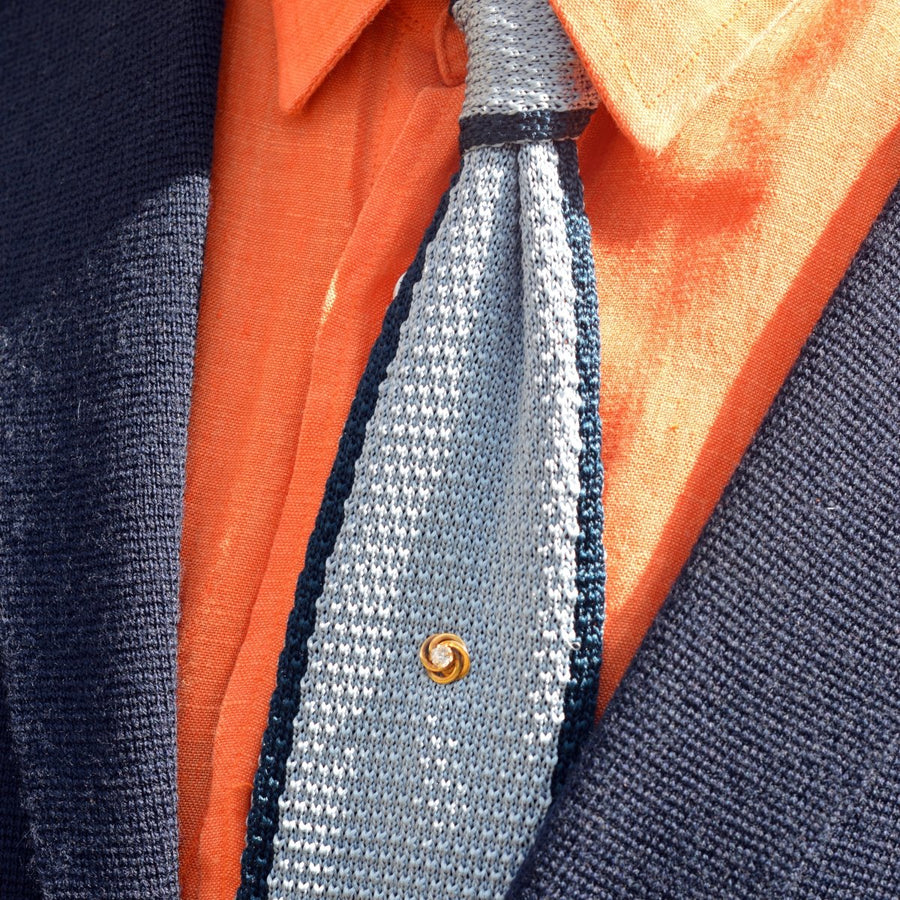Early 20th Century 14ct Gold Knot and Diamond Tie Pin | Parkin and Gerrish | Antique & Vintage Jewellery