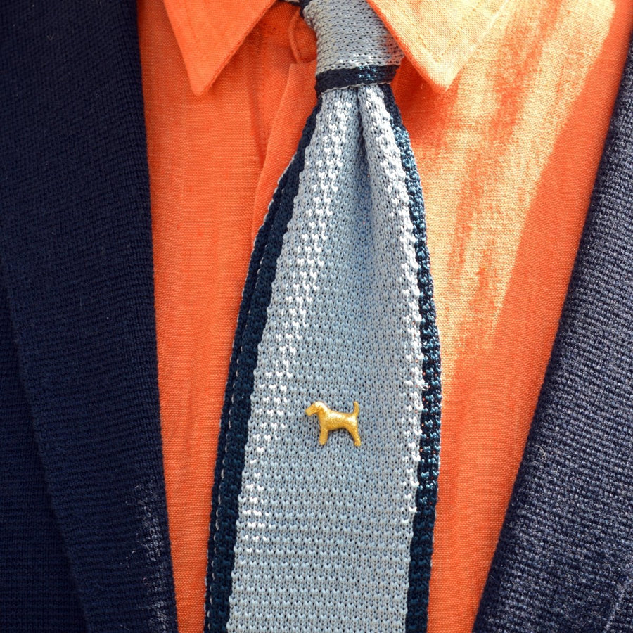 Edwardian 18ct Gold Terrier Dog Tie Pin | Parkin and Gerrish | Antique & Vintage Jewellery