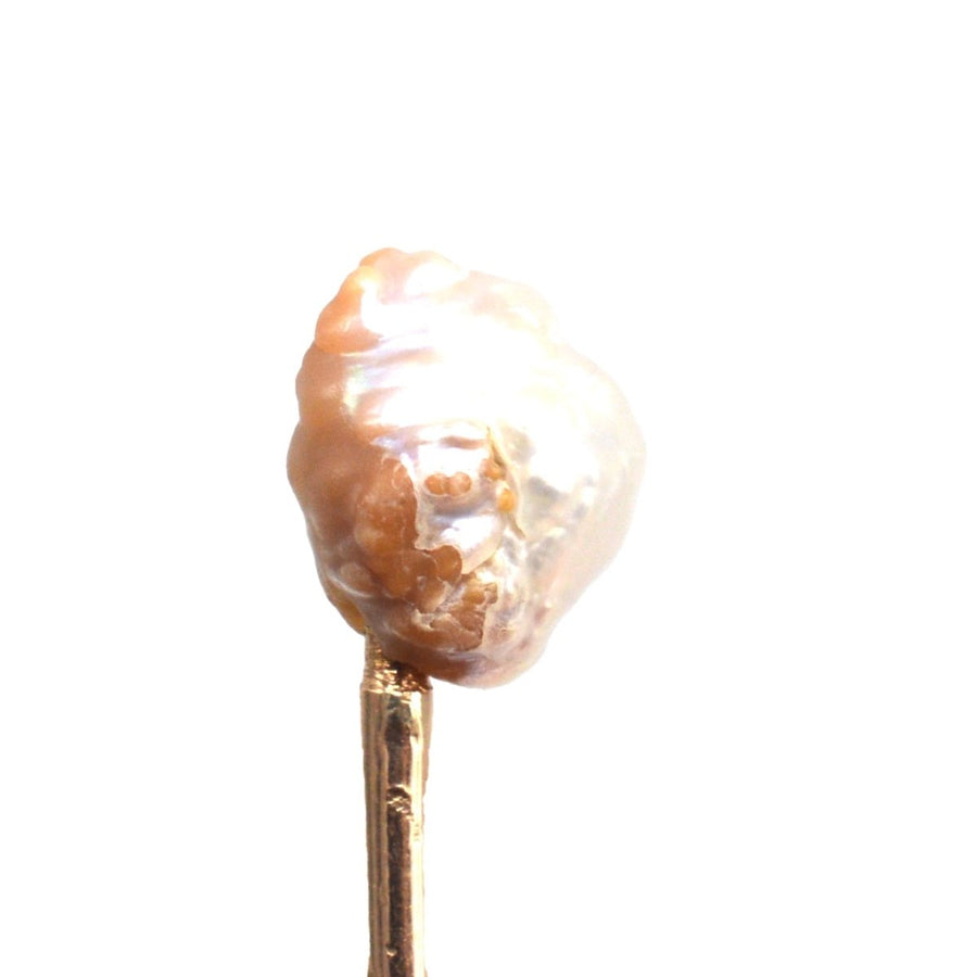 Edwardian 9ct Gold Baroque Pearl Tie Pin | Parkin and Gerrish | Antique & Vintage Jewellery
