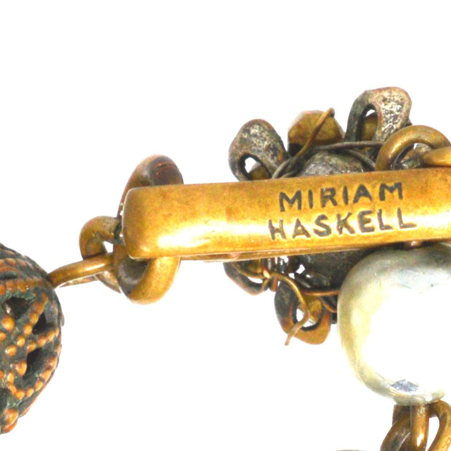 Signed Miriam Haskell Five - Strand Faux Pearl Necklace | Parkin and Gerrish (UK)