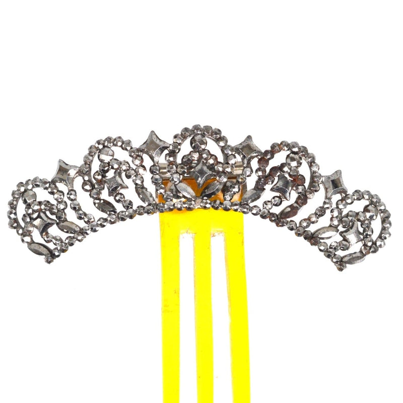 Small Regency Cut Steel Hair Tiara Comb