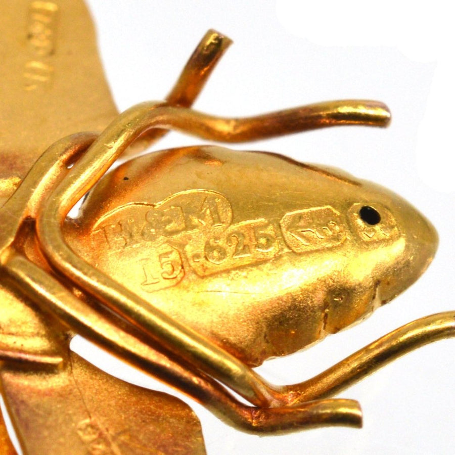 Victorian 15ct Gold Bee Brooch | Parkin and Gerrish (UK)