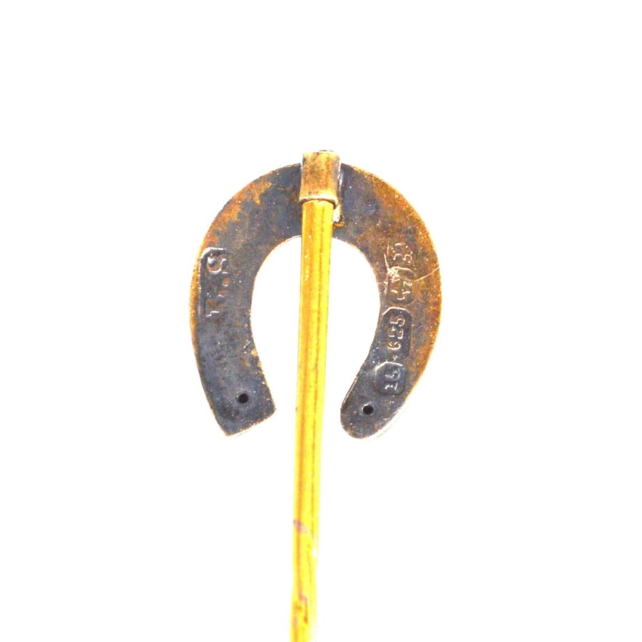Victorian 15ct Gold Horseshoe Tie Pin | Parkin and Gerrish | Antique & Vintage Jewellery