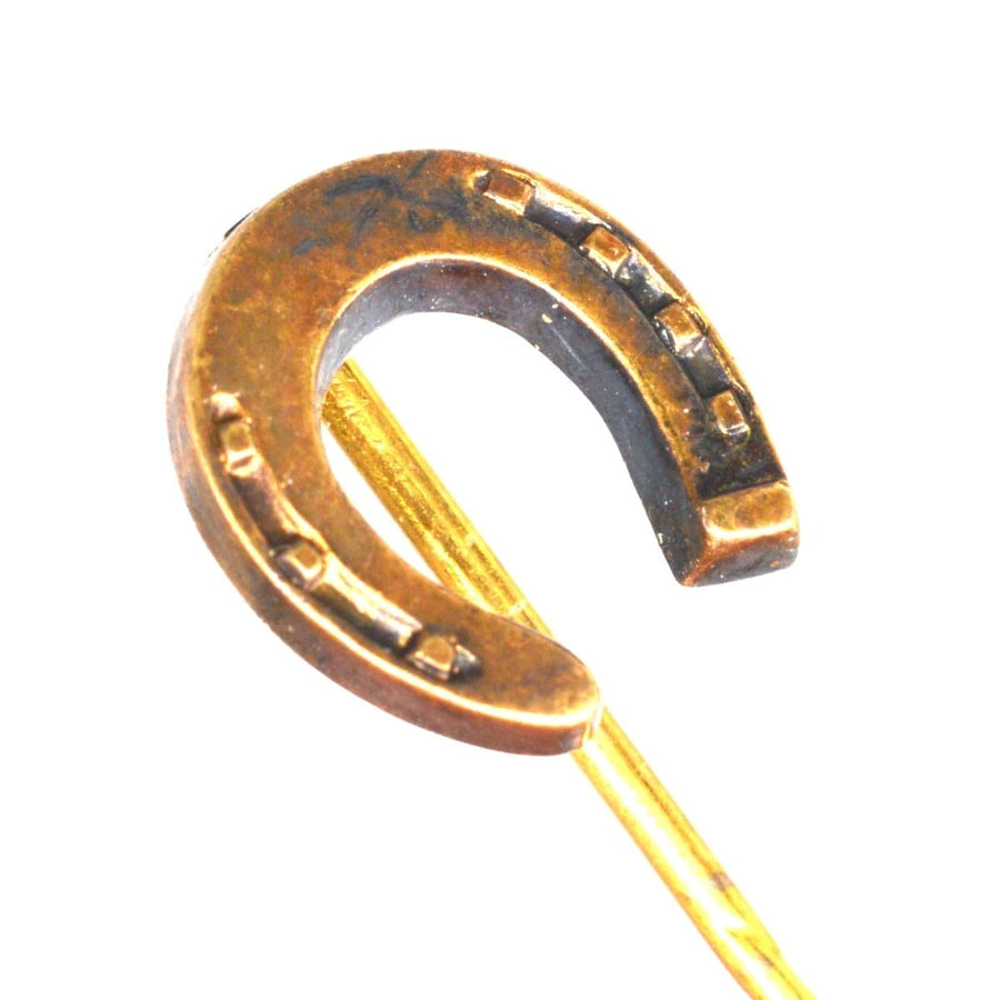 Victorian 15ct Gold Horseshoe Tie Pin | Parkin and Gerrish (UK)