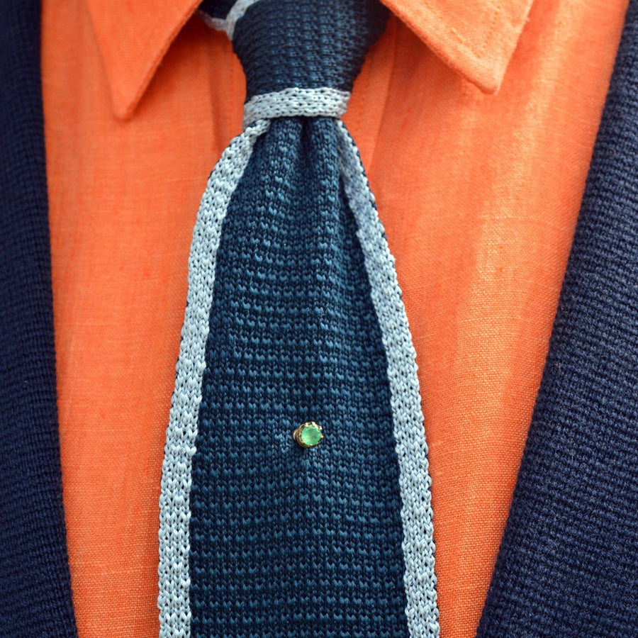 Victorian 15ct Gold Single Emerald Tie Pin | Parkin and Gerrish | Antique & Vintage Jewellery