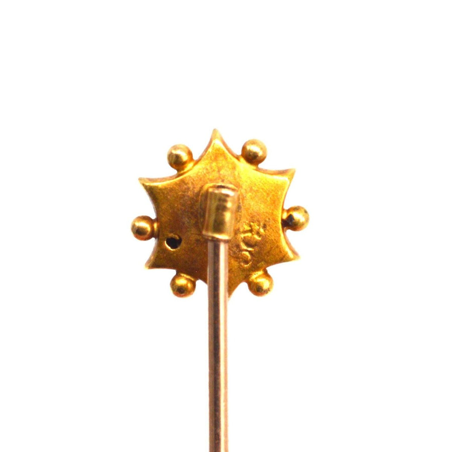 Victorian 15ct Gold Star Tie Pin with Ruby | Parkin and Gerrish | Antique & Vintage Jewellery
