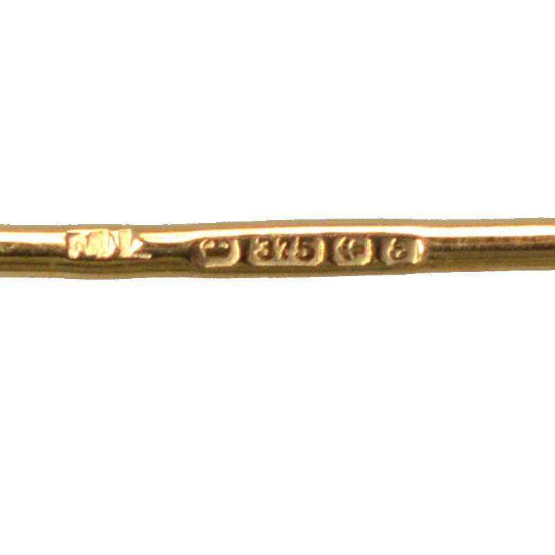 Vintage 9ct Gold Garnet Tie Pin | Parkin and Gerrish | Antique & Vintage Jewellery
