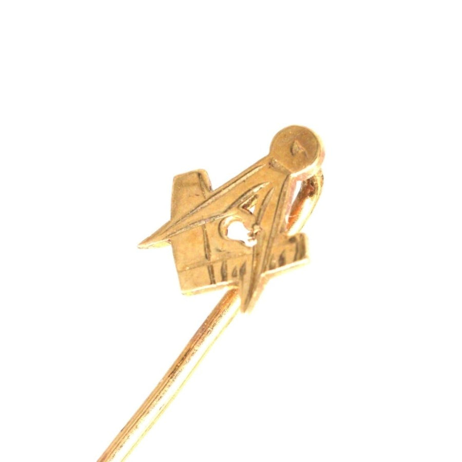 Vintage 9ct Gold Masonic Tie Pin | Parkin and Gerrish (UK)