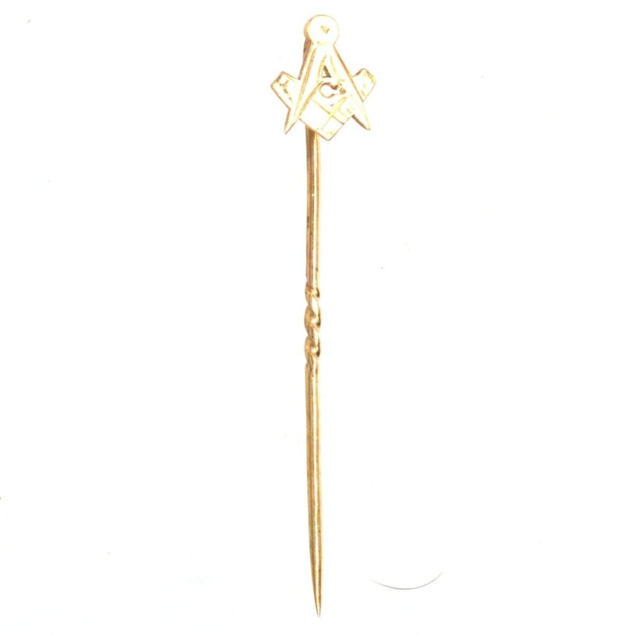 Vintage 9ct Gold Masonic Tie Pin | Parkin and Gerrish (UK)