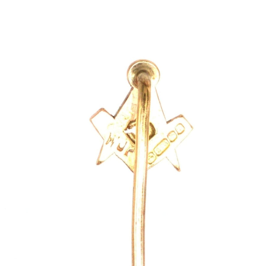 Vintage 9ct Gold Masonic Tie Pin | Parkin and Gerrish (UK)