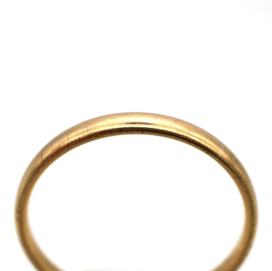 1940s 9ct Gold Wedding Ring (2.5mm) | Parkin and Gerrish | Antique & Vintage Jewellery