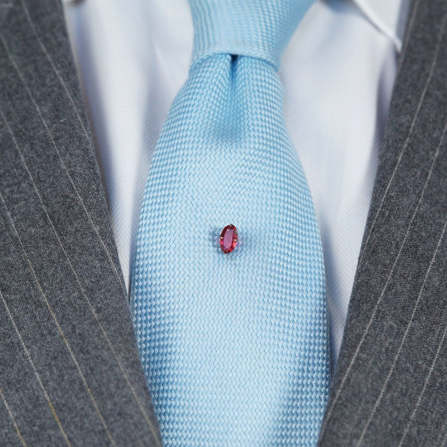 Art Deco Silver Red Paste Tie Pin | Parkin and Gerrish | Antique & Vintage Jewellery