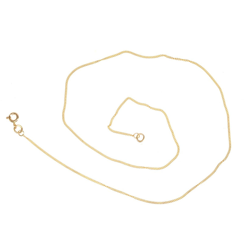 Contemporary 9ct Gold Curb Chain 20"/50cm