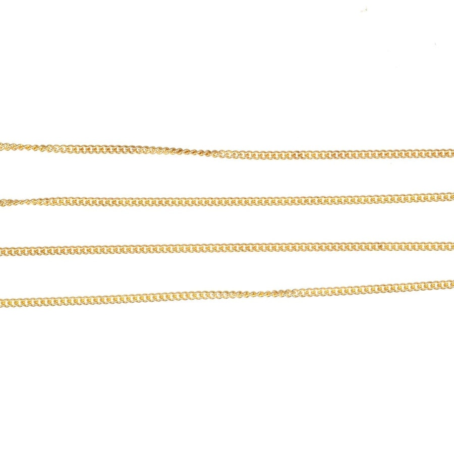 Contemporary 9ct Gold Curb Chain 20"/50cm | Parkin and Gerrish | Antique & Vintage Jewellery