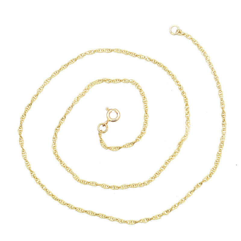 Contemporary 9ct Yellow Gold Prince of Wales Rope Chain 20"/50cm