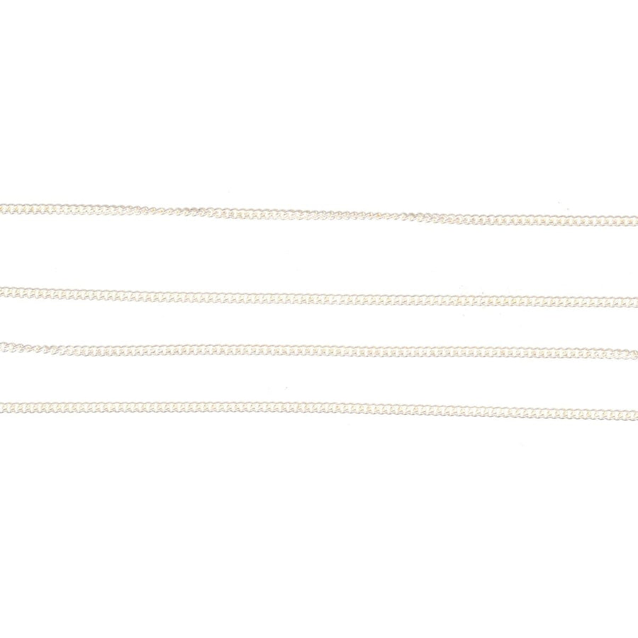 Contemporary Silver Curb Chain 18"/45cm | Parkin and Gerrish (UK)
