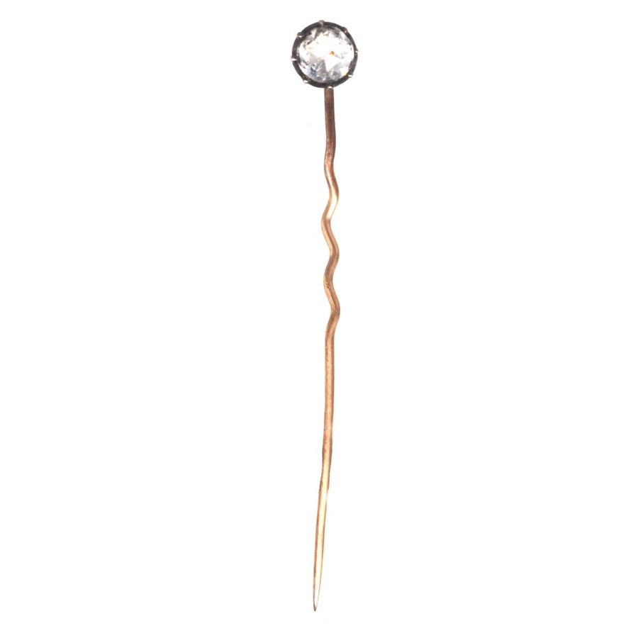 Early 19th Century Silver Rose Cut Paste Tie Pin | Parkin and Gerrish (UK)