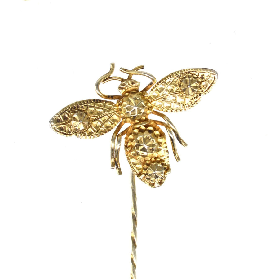 Early 19th Century Star Punch Silver Bee Tie Pin | Parkin and Gerrish (UK)
