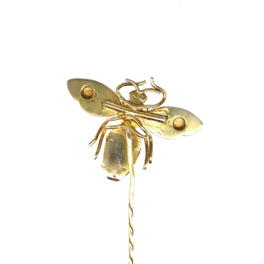 Early 19th Century Star Punch Silver Bee Tie Pin | Parkin and Gerrish (UK)