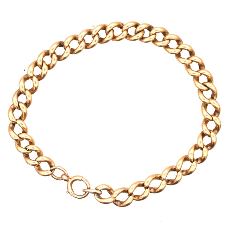 Bracelet gourmette édouardien en or 9 carats