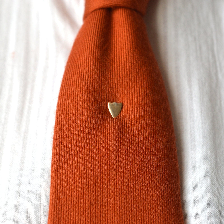 Edwardian 9ct Gold Plain Shield Tie Pin | Parkin and Gerrish | Antique & Vintage Jewellery
