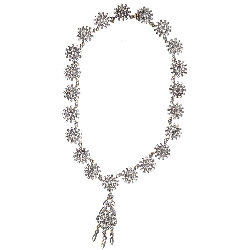Georgian 19th Century Cut Steel Necklace