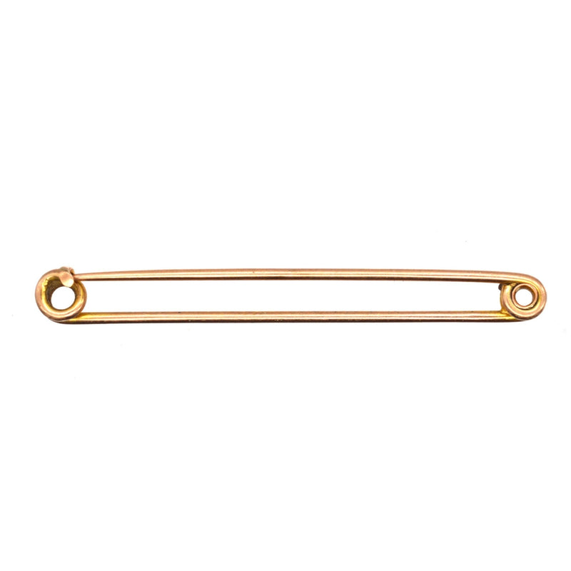 Large Victorian 9ct Gold Stock Pin /Safety Pin Brooch
