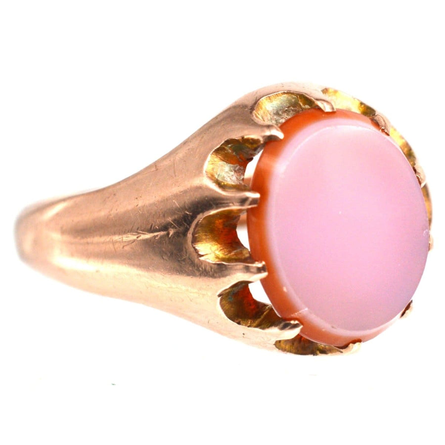 Late Victorian 9ct Gold Sardonyx Signet Ring | Parkin and Gerrish | Antique & Vintage Jewellery