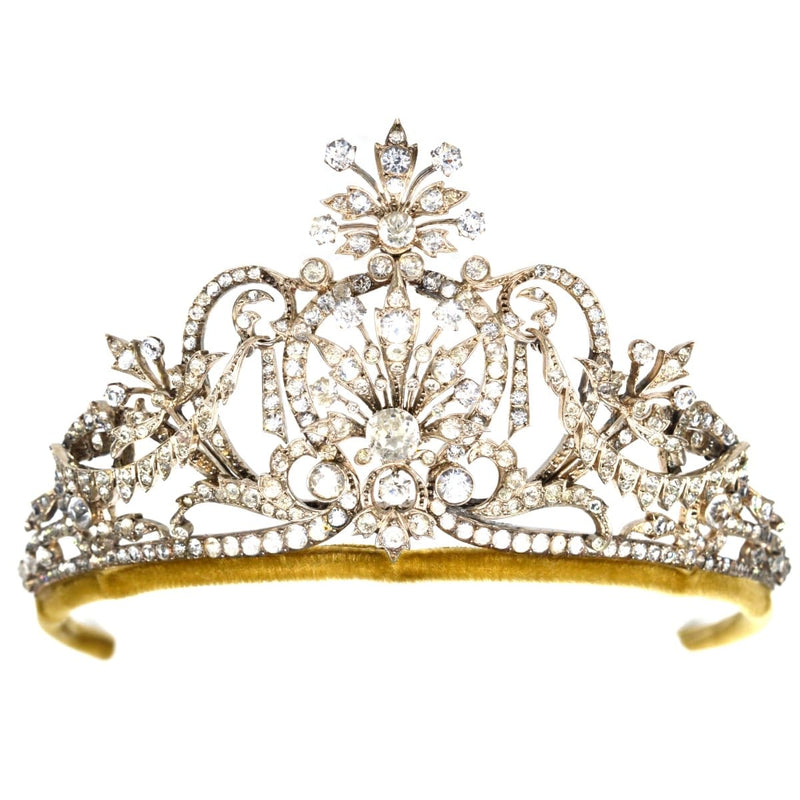 Late Victorian Silver Paste Tiara