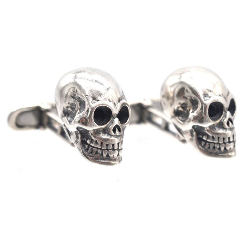 Modern Silver Skull cufflinks
