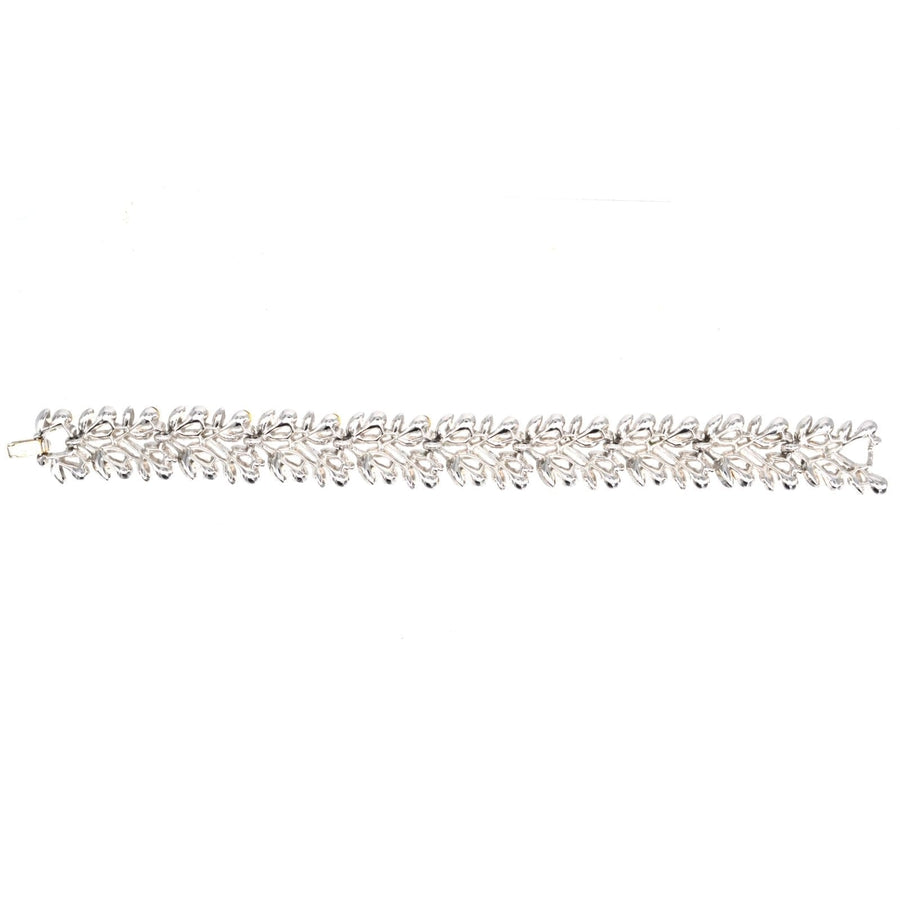 Trifari 1950s White "Diamond" Paste Bracelet | Parkin and Gerrish (UK)