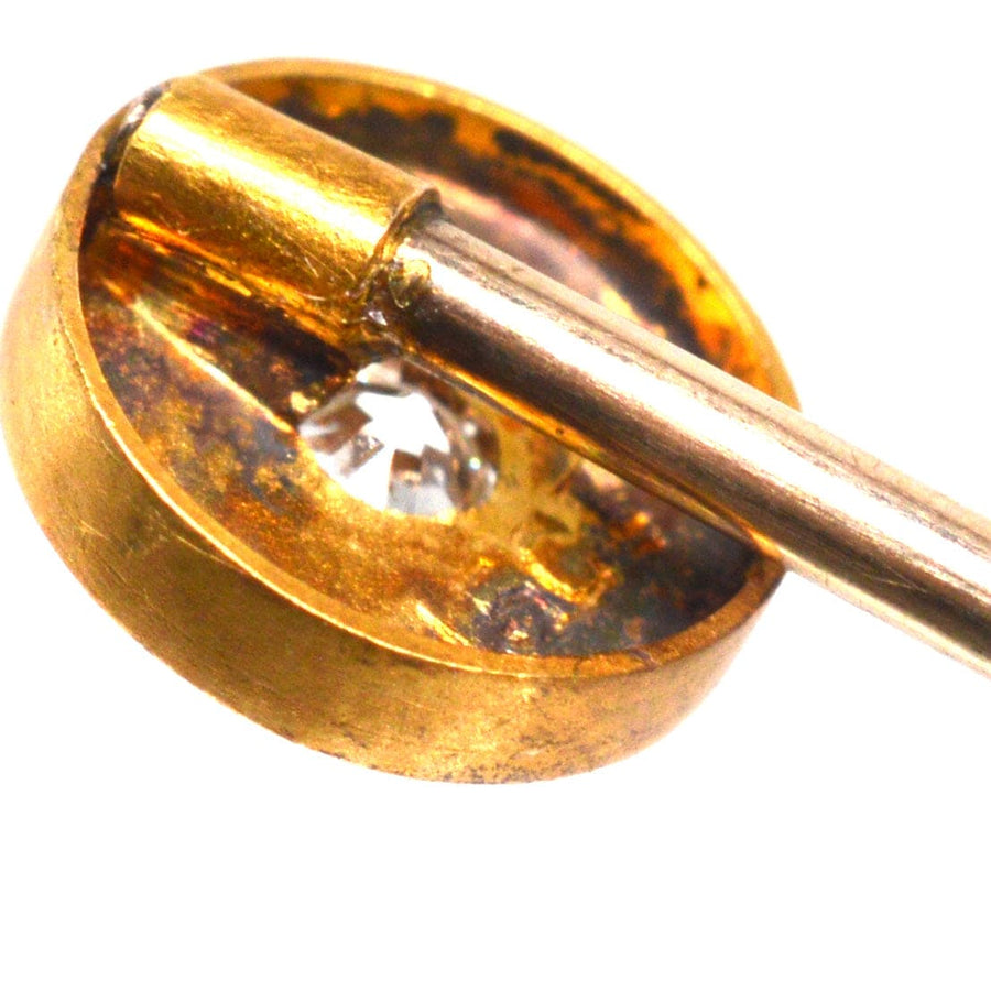 Victorian 15ct Gold, Old Mine Cut Diamond within a Star Tie Pin | Parkin and Gerrish | Antique & Vintage Jewellery