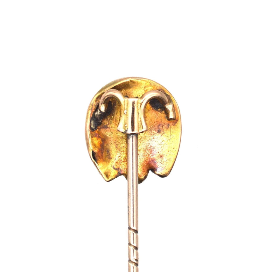 Victorian 9ct Gold Horseshoe Tie Pin | Parkin and Gerrish | Antique & Vintage Jewellery