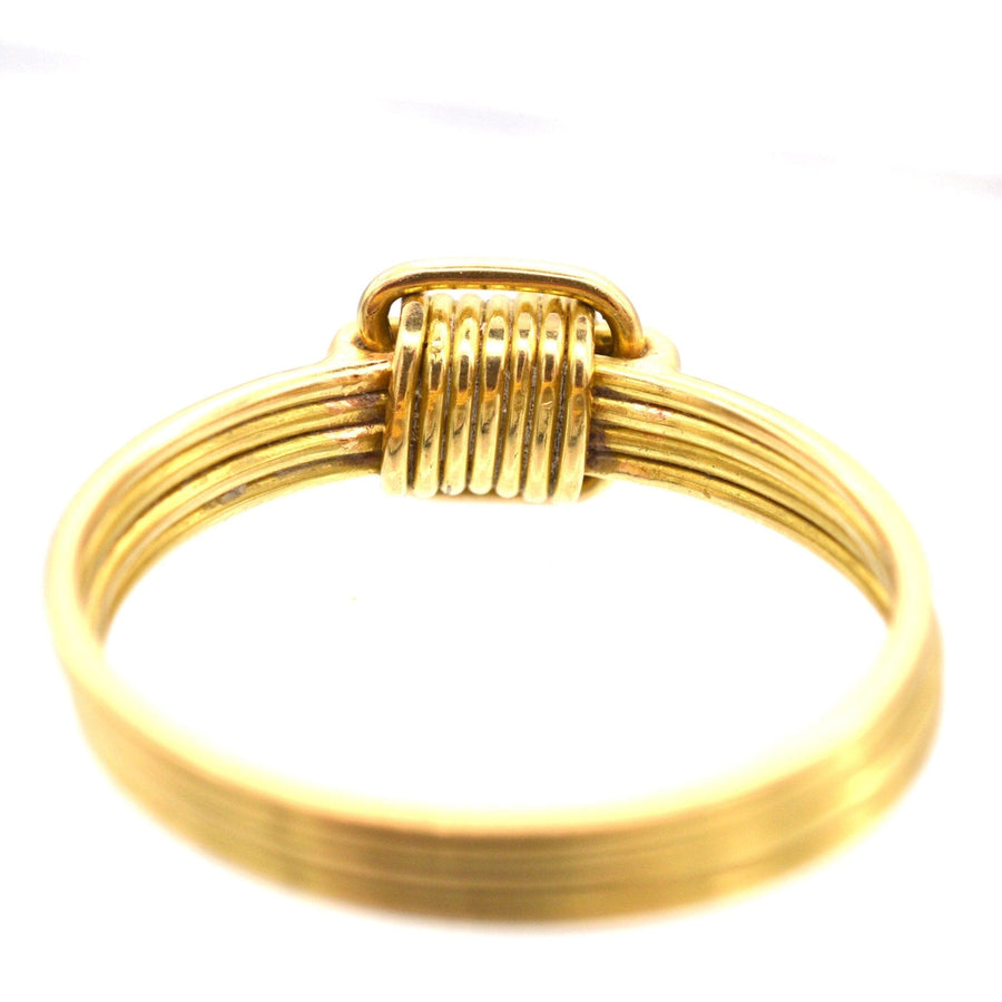Victorian Roman Revival 18ct Gold Coiled Wire Knot Ring | Parkin and Gerrish | Antique & Vintage Jewellery