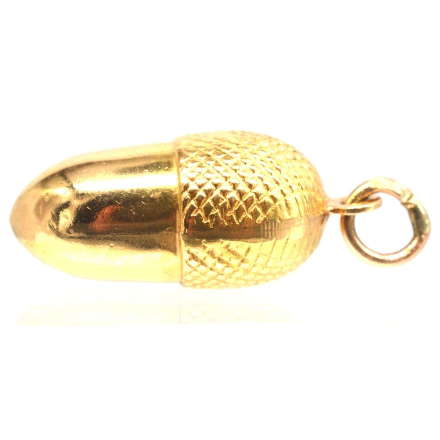 Vintage 9ct Gold Acorn Charm / Pendant | Parkin and Gerrish | Antique & Vintage Jewellery