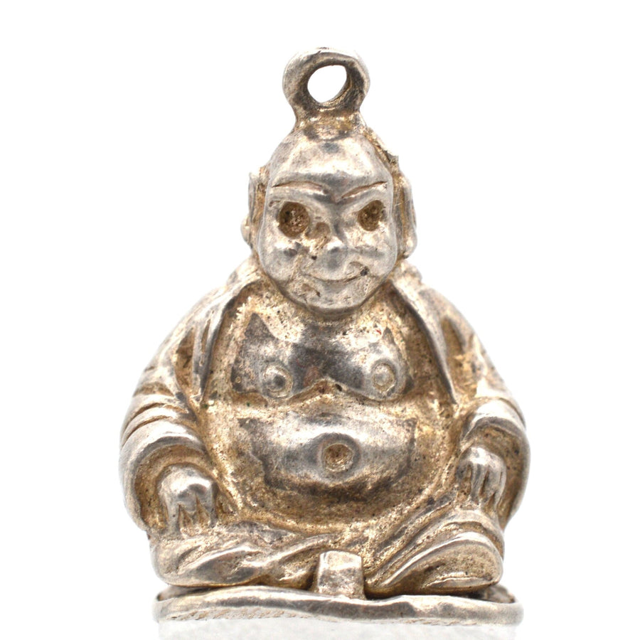 Vintage Silver Buddha Opening Pendant and Charm | Parkin and Gerrish | Antique & Vintage Jewellery