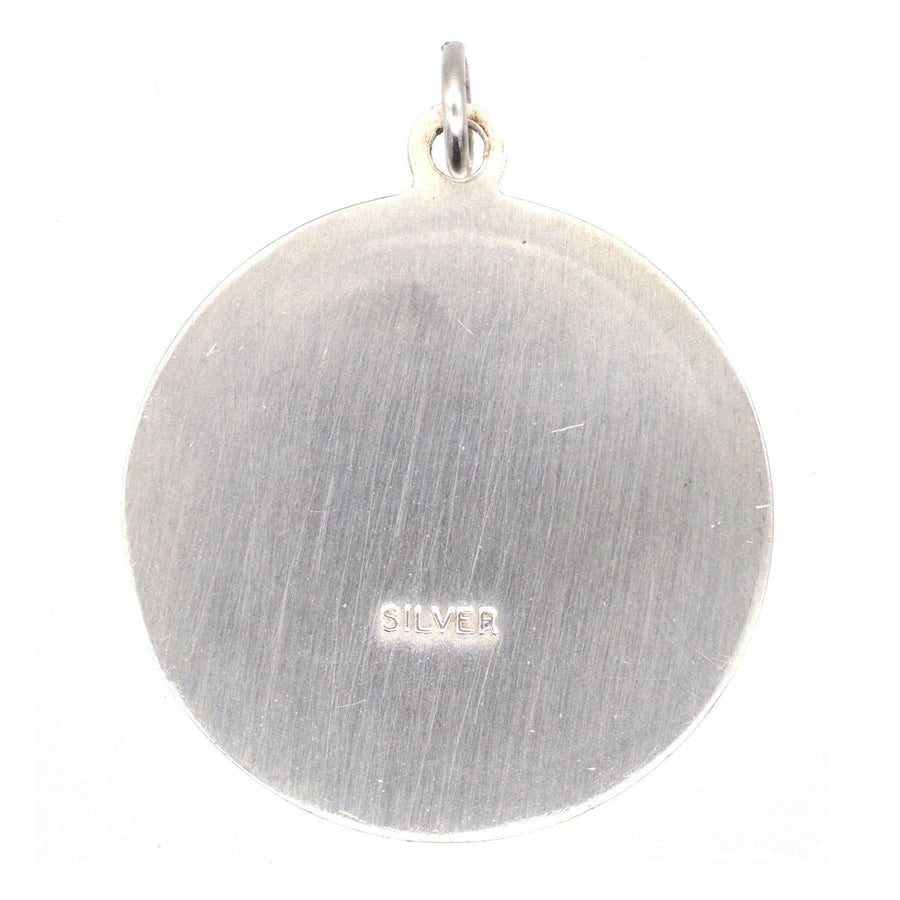 Vintage Silver Saint Christopher Round Pendant | Parkin and Gerrish | Antique & Vintage Jewellery