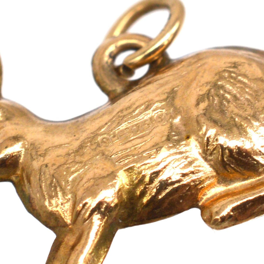 Vintage Slade & Kempton 9ct Gold Bunny Rabbit Charm Pendant | Parkin and Gerrish | Antique & Vintage Jewellery