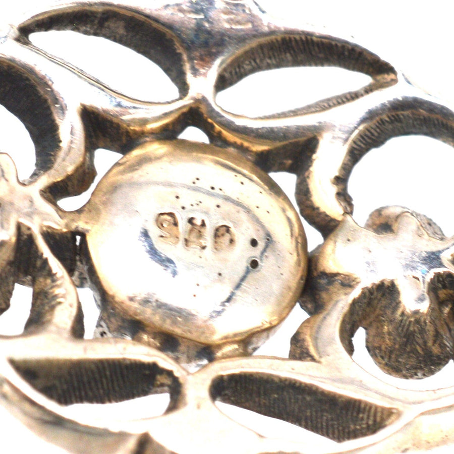 Wide Edwardian Silver Paste Bracelet | Parkin and Gerrish | Antique & Vintage Jewellery